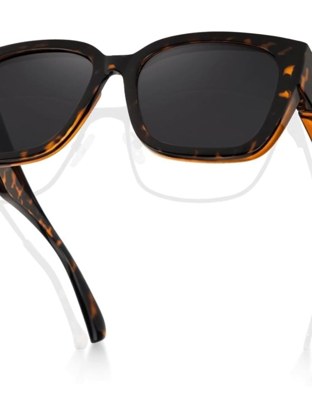 Stylish Polarized Fit Over Sunglasses for Women - Tortoise Frame & Grey Lens